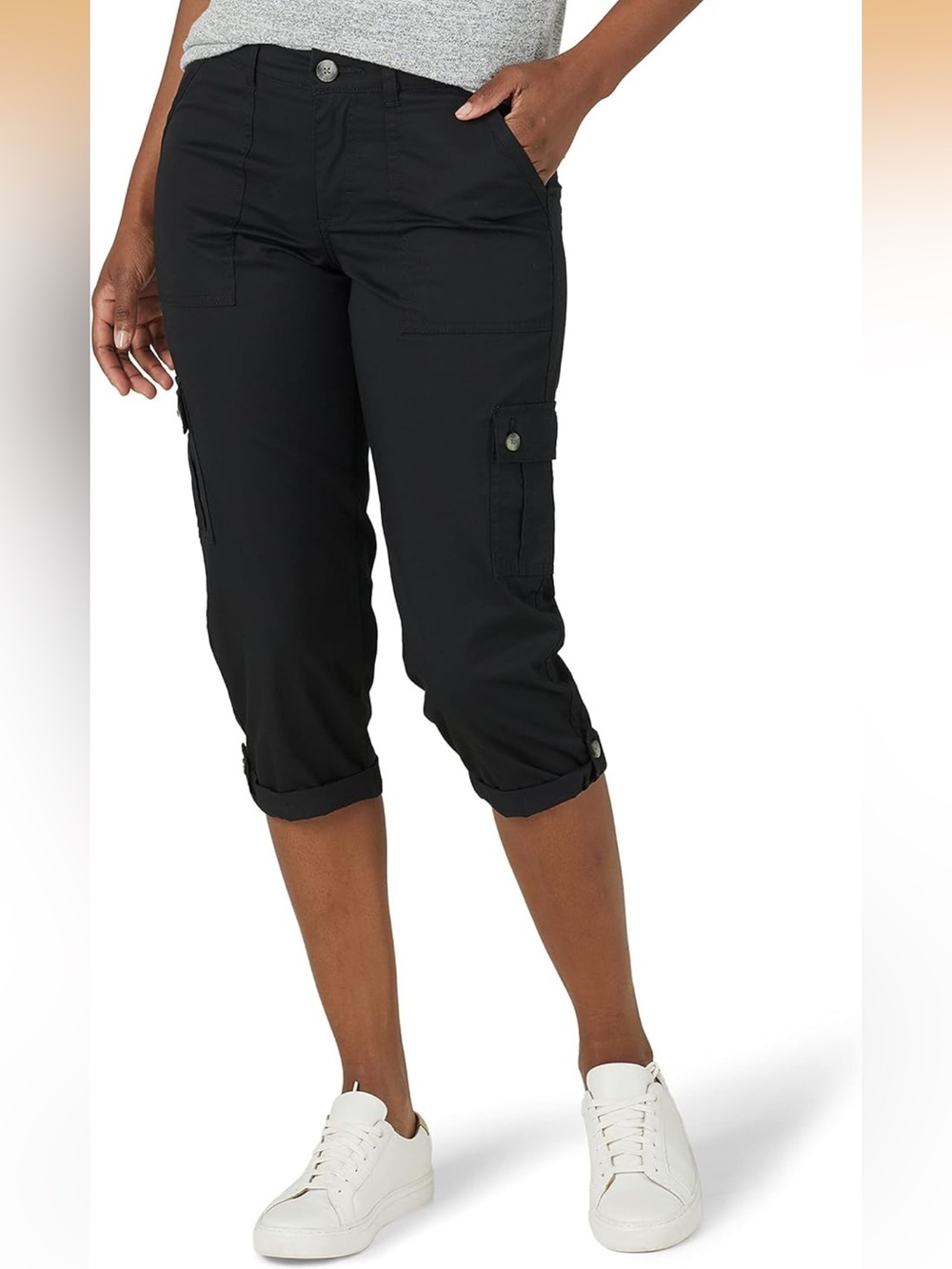 Lee Women's Ultra Lux Comfort with Flex-to-Go Cargo Capri Pant